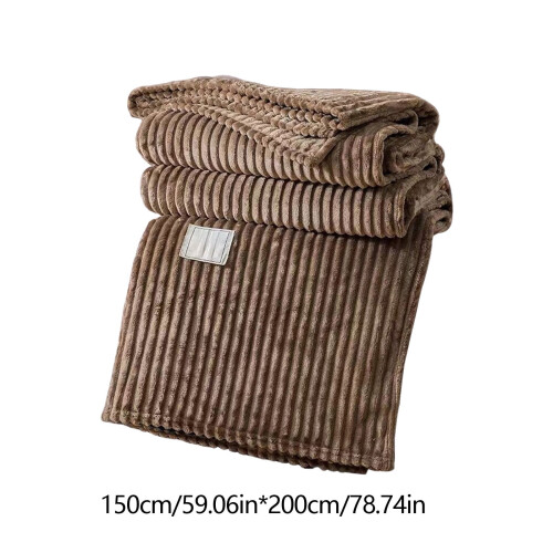 Fleece Twin Blanket 60x80 Inch Super Plush Soft Coffee 1