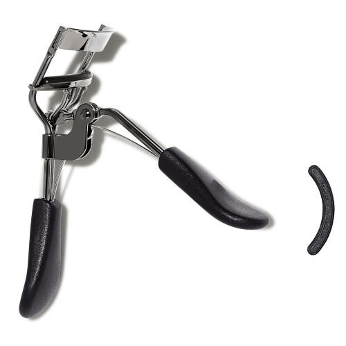 Eyelash Curler, Strong, Contoured, Eye-Opening, Voluminous Lashes, Includes Additional Rubber Replacement Pad 2