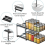 2-Tier Pull-Out Spice Rack, Height-Adjustable & Ultra-Smooth, Fits Inside Cabinets (7.5"x10.5"x9.5") 3