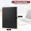 Faux Leather Padfolio Binder with Clipboard – Multi-Function Resume & Document Folder for Interviews, Legal Docs, Business Cards – Black 3