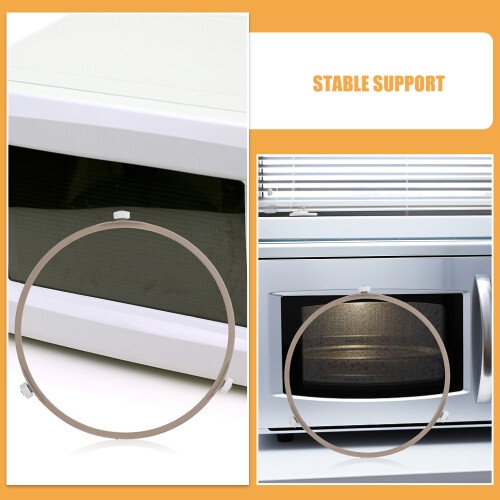 Microwave Glass Turntable Roller in Coffee Color, Support for Kitchen and Home Use 2