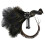 Κάτω των 5$, καπέλο Black Fascinators με φτερά σε κορδέλα και κλιπ για πάρτι τσαγιού για 2