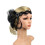 Κάτω των 5$, καπέλο Black Fascinators με φτερά σε κορδέλα και κλιπ για πάρτι τσαγιού για 4
