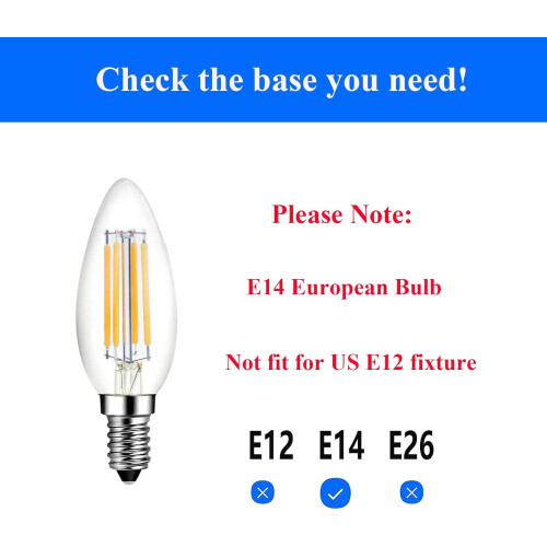 Λαμπτήρας E14 με δυνατότητα ρύθμισης φωτεινότητας 40W Ισοδύναμο 3000K Απαλό λευκό, 1
