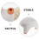 Compact Portable White Plastic Toilet Squat Stool with Adjustable Height 7