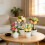 Ostereier-Blumentopf mit bunten Punkten, 17 cm 3