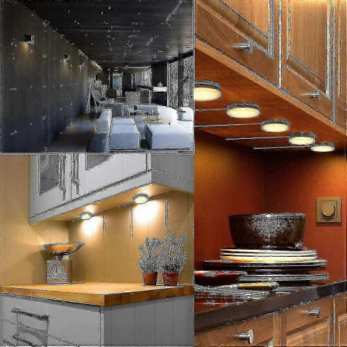 Συσκευασία 4 λαμπτήρων LED GX53 7W 3000K Θερμό Λευκό Χωρίς Ρύθμιση Φωτισμού 2