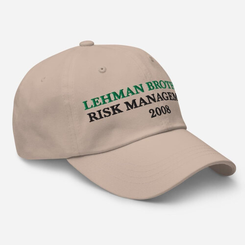 Lehman Brothers Risk Management2008 Καπέλο - Αστείο κεντημένο ρυθμιζόμενο καπέλο μπαμπά Unisex 2