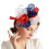 Γυναικεία κορδέλα Vintage Fascinator σε σκούρο μπλε χρώμα 2