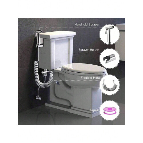 WC-Sitz-Bidet-Sprühset mit manueller Armatur 1