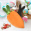 Σετ 5 τσάντες δώρου από βελούδο καρότου, μικρό καλάθι αποθήκευσης με κορδόνι για 5