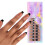 150 τεμάχια Press On Nails Gel Ψεύτικες Μύτες 3 σε 1Προχρωματισμένα Γαλλικά Νύχια Ψεύτικα 4