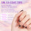 150 τεμάχια Press On Nails Gel Ψεύτικες Μύτες 3 σε 1Προχρωματισμένα Γαλλικά Νύχια Ψεύτικα 8