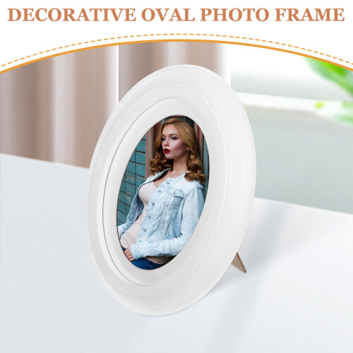 Wooden Oval Picture Frame 22 x 17 cm 2