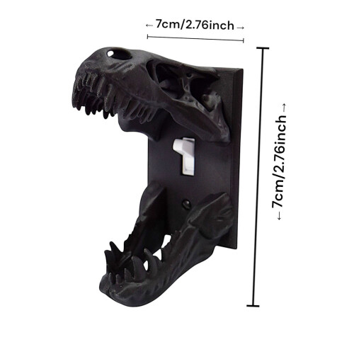 Κάλυμμα διακόπτη φωτισμού δεινόσαυρου T-Rex Unique3D διακοσμητική πλάκα διακόπτη 1
