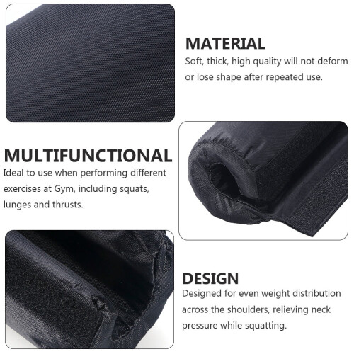 Squat Protector Barbell Pad Black 2 pcs 2