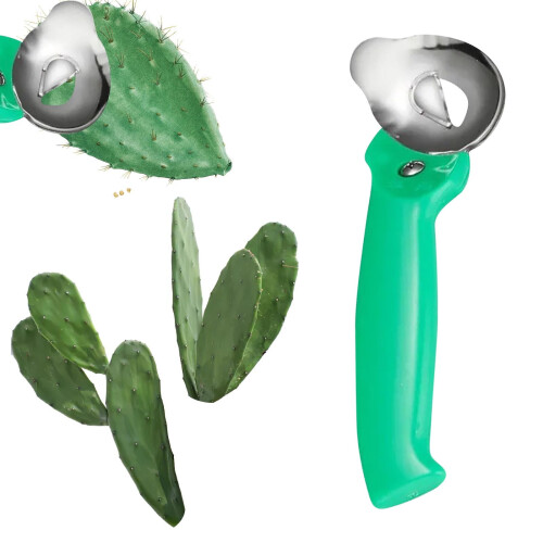 Kaktusschälerlöffel mit langem Griff, Metall 2