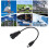 Conector USB3.0 impermeable 0.3m 1.5A Montaje en panel 9