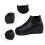 Leather ankle boots round toe chunky low heel black size 41 8