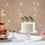 5 τεμάχια διακοσμητικά για cupcakes με μαύρο και χρυσό γκλίτερ για το καπέλο 5