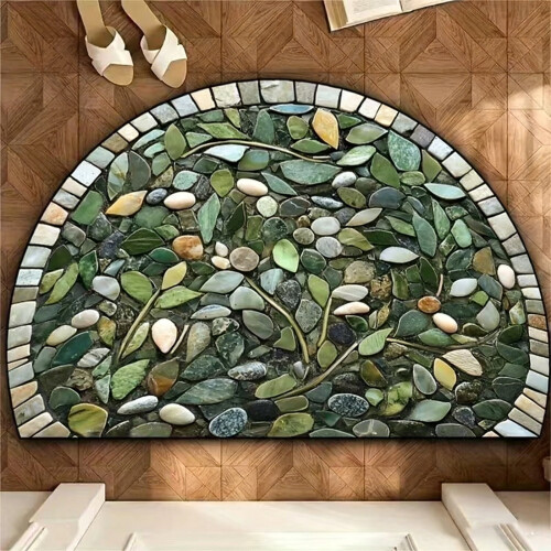 Χαλί καλωσορίσματος 3D Optical Illusion Half-Round, αντιολισθητικό και ανθεκτικό στους 1