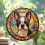 Attrape-soleil en vitrail représentant un Boston Terrier – Véritable verre 2