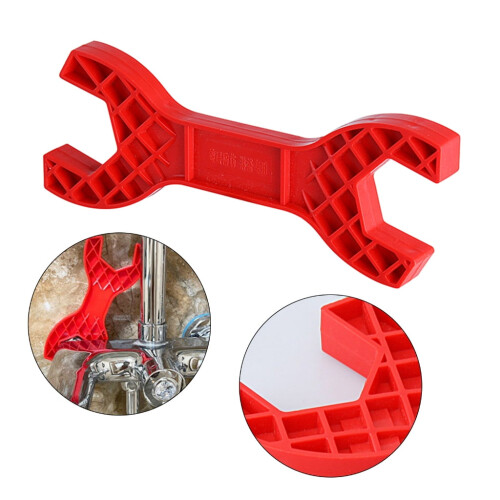 Clé à douille double pour douche en plastique 160 mm 1