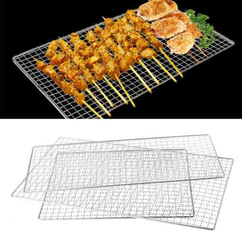 Grillnet i rustfrit stål 26x44cm 1