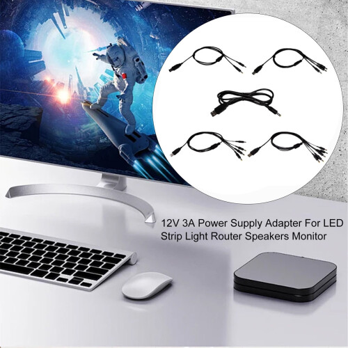 Αρσενικό USB σε 5.5x2.5mm Καλώδιο φόρτισης για οθόνες 5V, κάμερες, φωτιστικό LED, 1