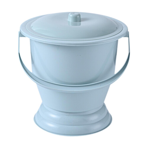 Φορητή τουαλέτα με πτυελοδοχείο Bedpan, πηχτή, νυχτερινή τουαλέτα, ουρητήριο με μπλε 2