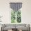 Solid Green Triangle Valance Curtain with Fringe Polyester 4