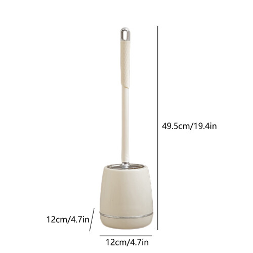 Toilet Brush with Detachable Handle and Base Soft Rubber 2