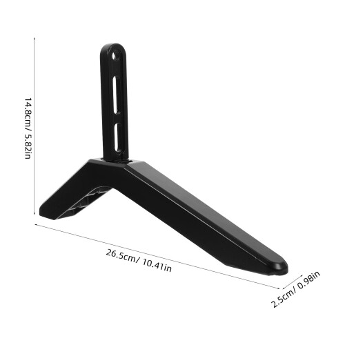 Support TV en fer noir pour table, 26,5 x 14,8 cm 1