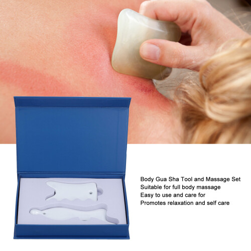 2 pezzi di strumenti Gua Sha in ceramica per viso e corpo 2