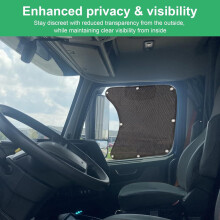 Semi-Truck Fenster Sonnenschutz 2er Pack 23,6x21,7 Zoll UV- & Hitzeabweisend Passend leicht