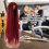 Parrucca per bambole Pro resistente al calore, lunga e liscia, rosso vino 7