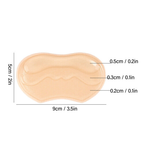 Coussin de talon 5 pièces Beige Taille unique Velours 1