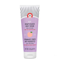 First Aid Beauty - KP Bump Eraser Body Scrub with 10% AHA, Keratosis Pilaris Exfoliator with Glycolic and Lactic acids, Helps Red