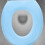 Set van 2 EVA toiletbrilkussens, blauw 2
