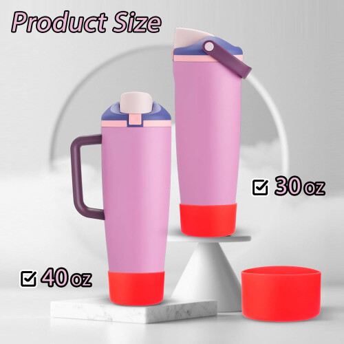 Κόκκινη μπότα σιλικόνης για Owala 30oz & 40oz FreeSip Sway 1