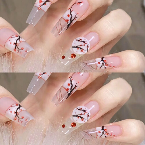 Nagelfolie Transfer Stickers Blomdesign 10 ark 1