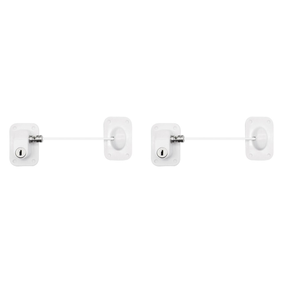 2PCS Refrigerator Lock, Fridge Door Lock with Keys for Kitchen Freezer, Air Oven Air Fryer, Cabinets and Drawers, Windows, Doors 8inch