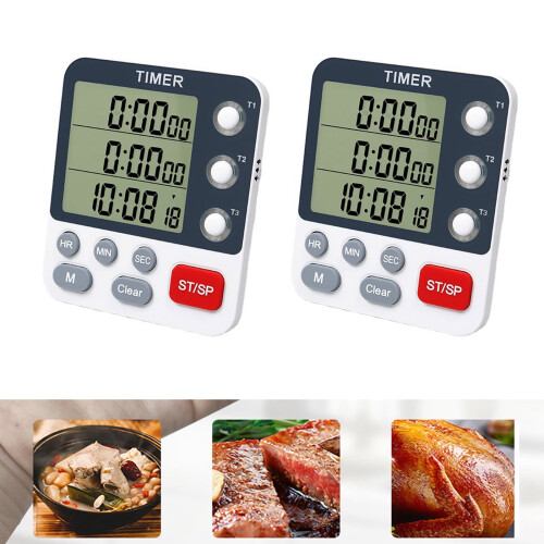 Small 3 Way Countdown Timer with Alarm ABS Casing Digital Timer Precisions Small Timer for Efficient Time Management 1