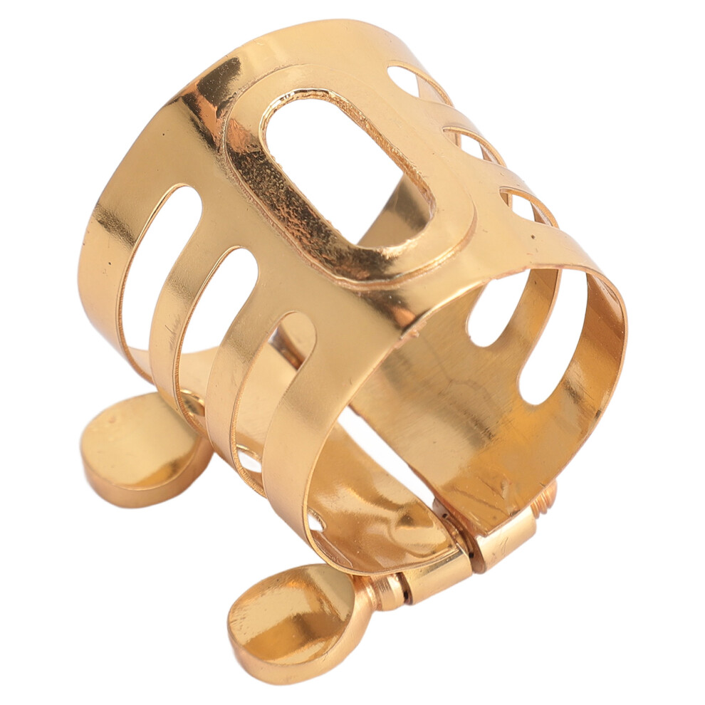 Golden Brass Tenor Saxophone Ligature Metal Double Screw For Sax Mouthpiece