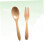 Ustensiles de cuisine de camping en bois marron clair, 2 pièces 6