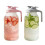 Vintage κανάτα Mason Jar 64oz μισού γαλονιού με καπάκι – Αεροστεγής γυάλινη κανάτα 2 Qt για 2