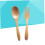 Ustensiles de cuisine de camping en bois marron clair, 2 pièces 8