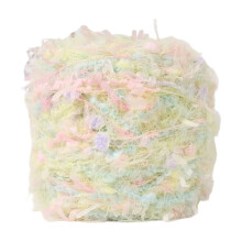 Art Yarn Hand Spun Hand Blended Roll Bright Multicolor Fibers For Hand Knitting Crochet Projects Perfect For Scarves Hats And Bags