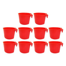 Chicken Drinking Cups Parrot Feeding Bowl Portable Hangable Wide Mouth Water Feeding Cup 8oz for Farm Coop Chicken Birds excellently