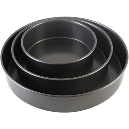 Set de 3 forme rotunde pentru tort, 17,8 x 25,4 cm